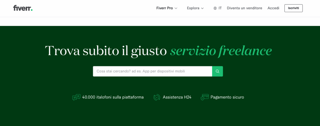 Ottenere clienti da freelance con fiverr
