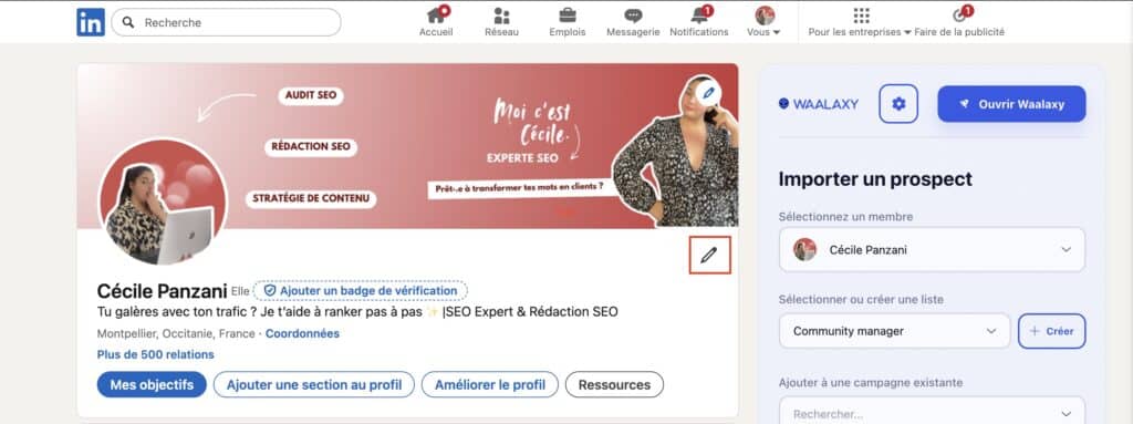 Comment changer un job title linkedIn