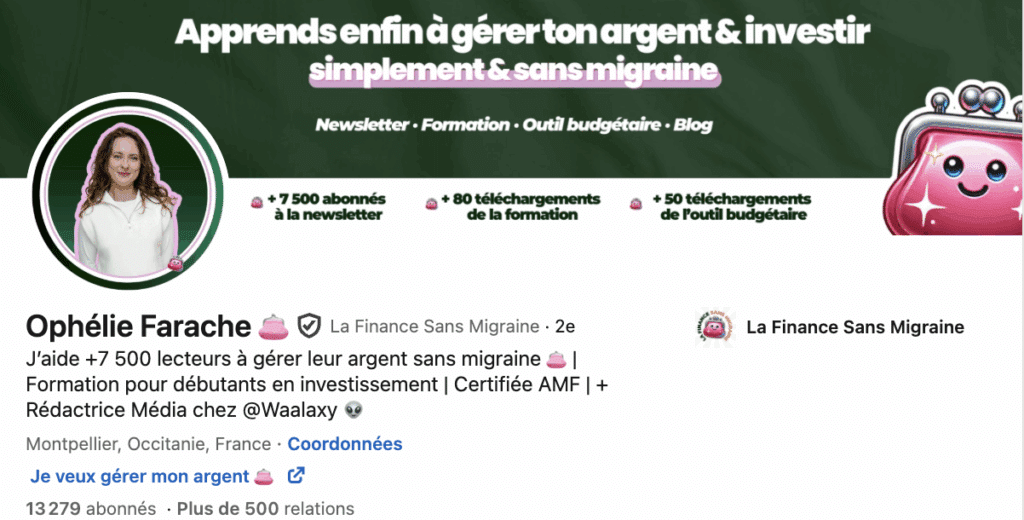 Titre du profil LinkedIn