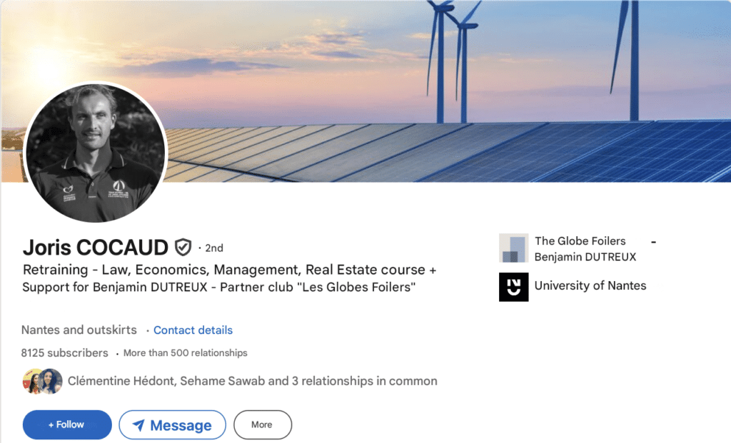 Exemplo de título do LinkedIn: para reciclagem