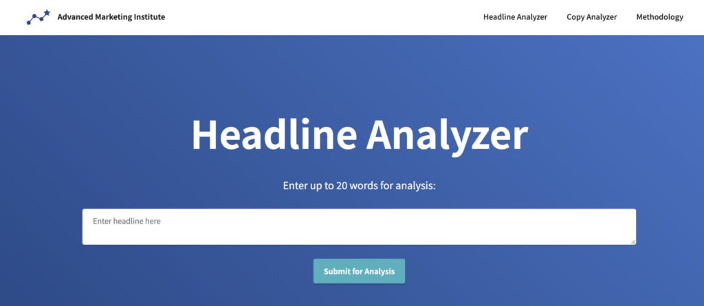 LinkedIn Headline analyse tool.