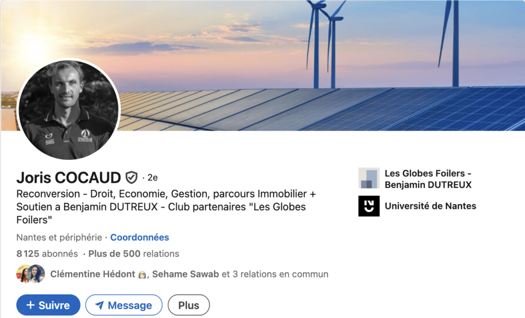 LinkedIn <strong>Headline</strong> Exemple 9 : pour la reconversion.