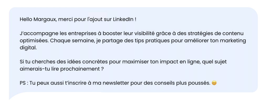 Audience sur LinkedIn