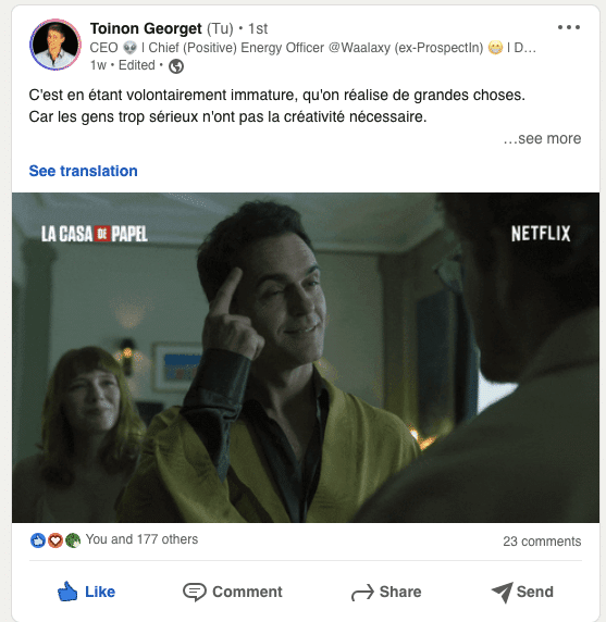 gif in linkedin post