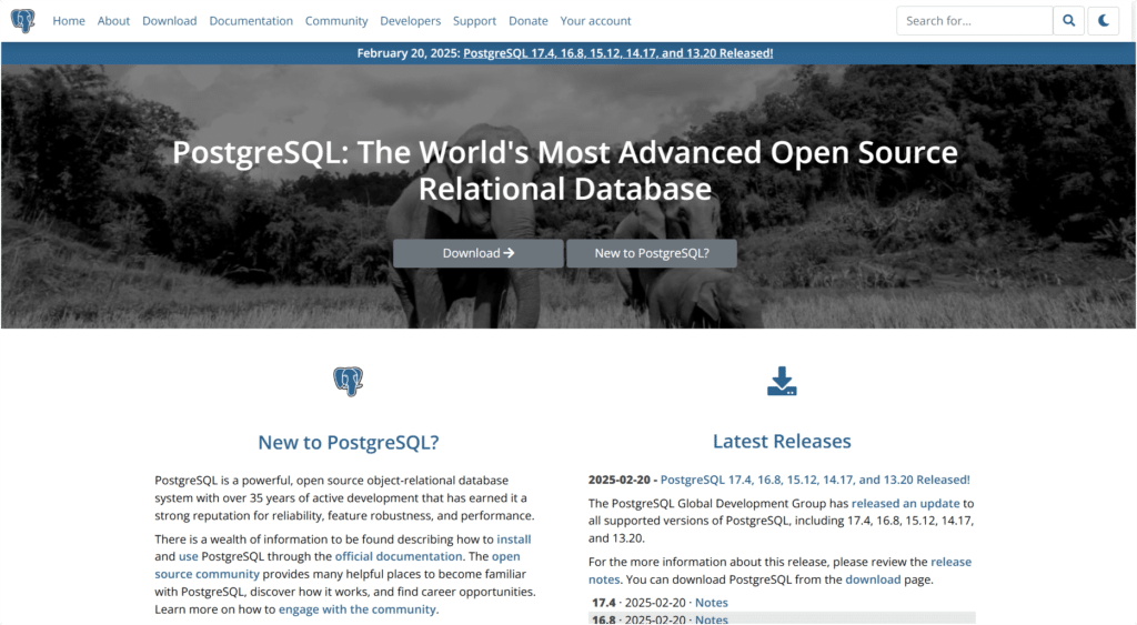 Database online gratuito PostgreSQL