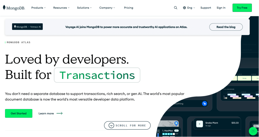 MongoDB Database online gratuito