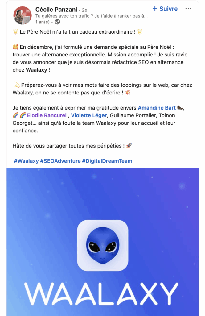 Exemple de hashtags