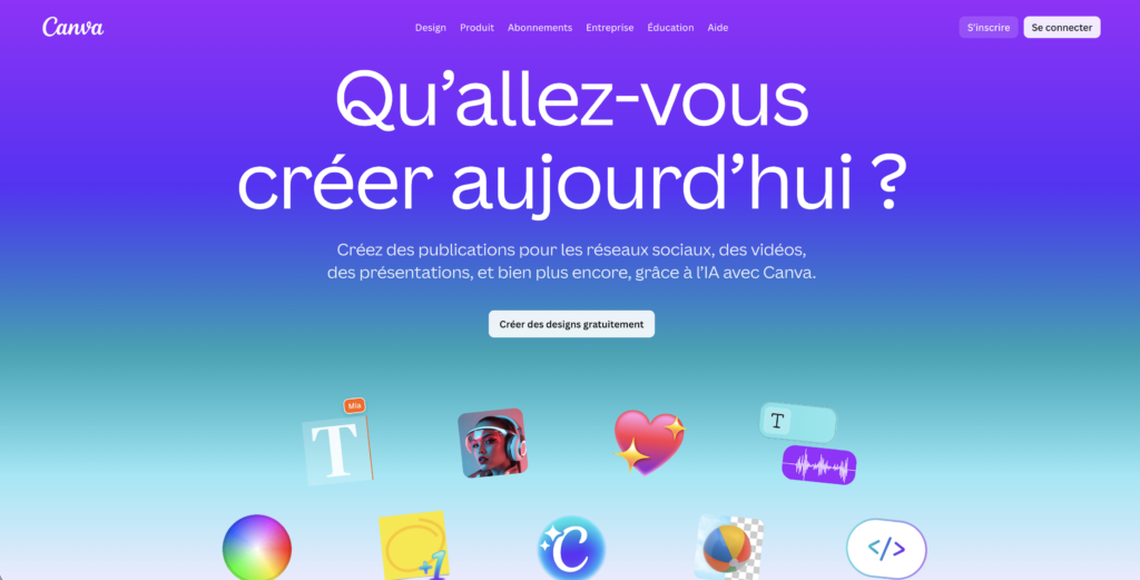 Outil gratuit LinkedIn : Canva.