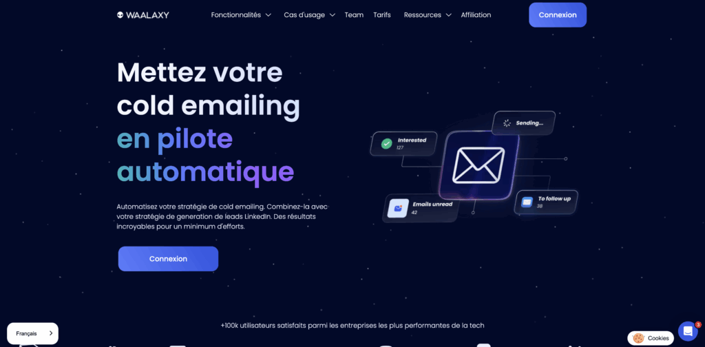 Campagne cold email/email froid avec Waalaxy
