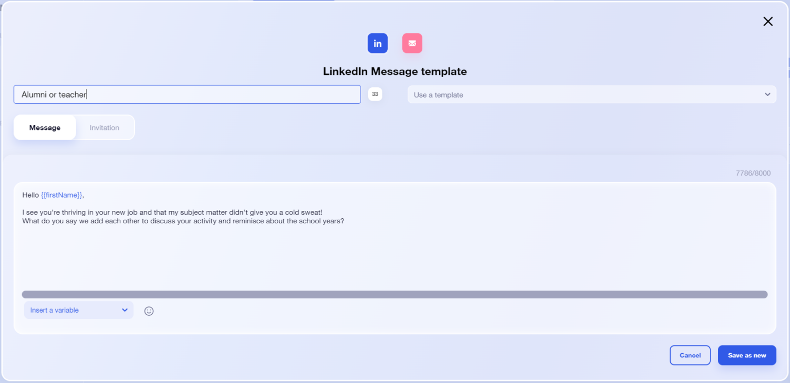 Message LinkedIn Connection Template : 12 Contoh Untuk Bersinar