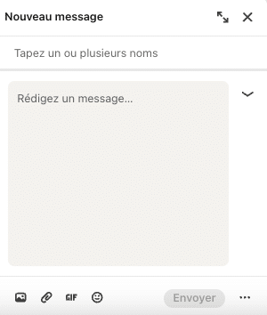 Message de connexion LinkedIn.