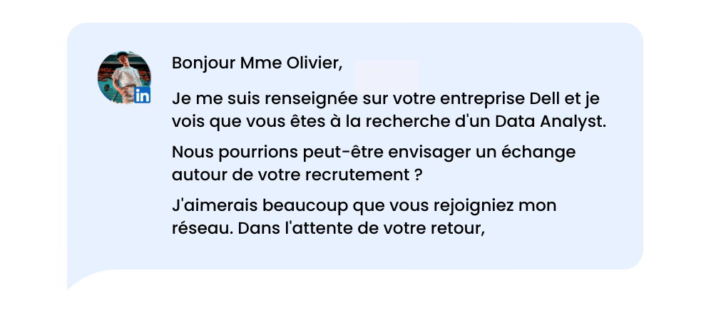 Modèles de message de connexion LinkedIn : Postuler sur LinkedIn.