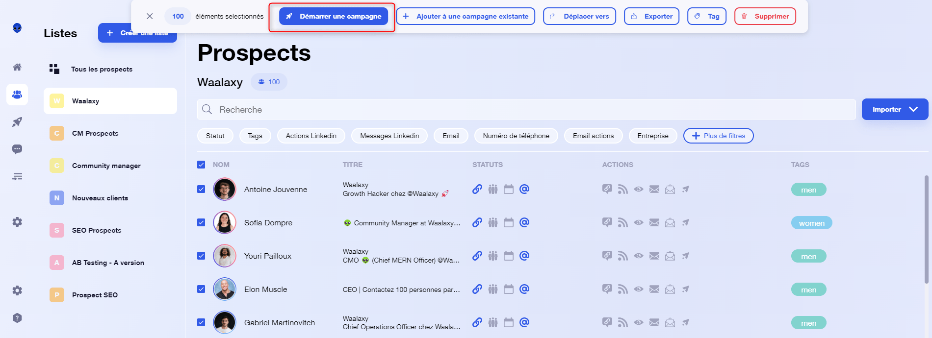 send message to all contacts in linkedin