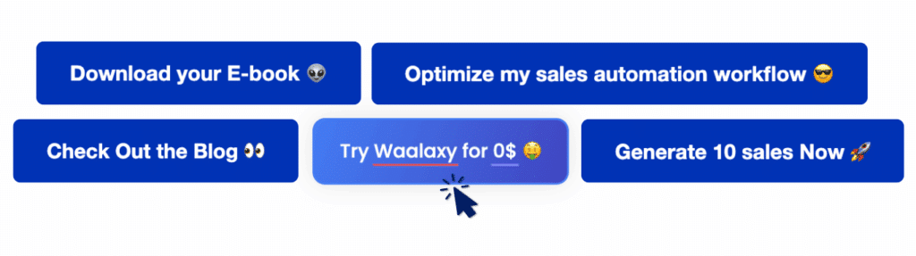 Esempio di pulsante call-to-action (CTA) per l'email marketing.