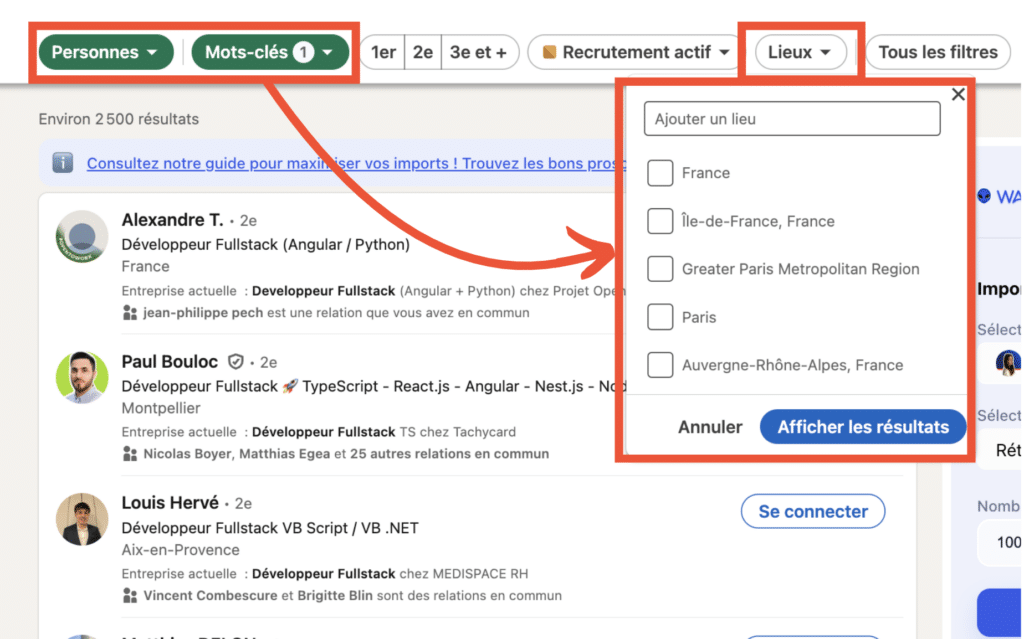 LinkedIn Automation et ciblage de l'audience.