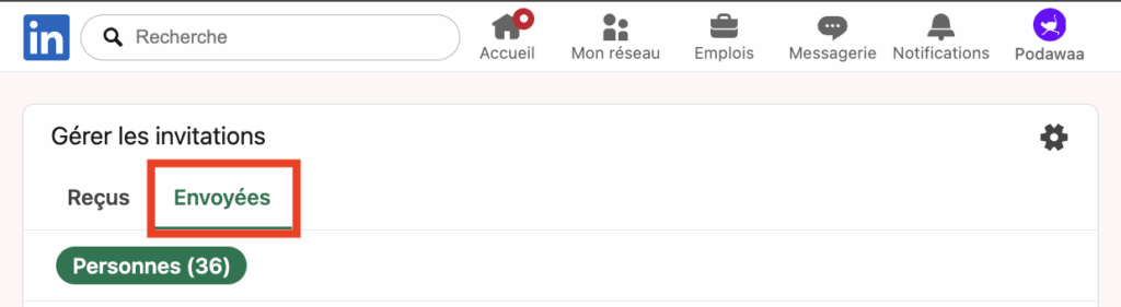 Accédez aux invitations LinkedIn automatiques envoyées/en attente