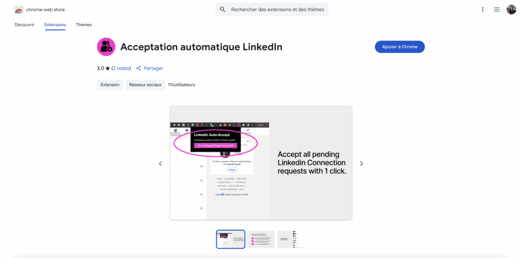Accepter automatiquement toutes les invitations automatiques LinkedIn