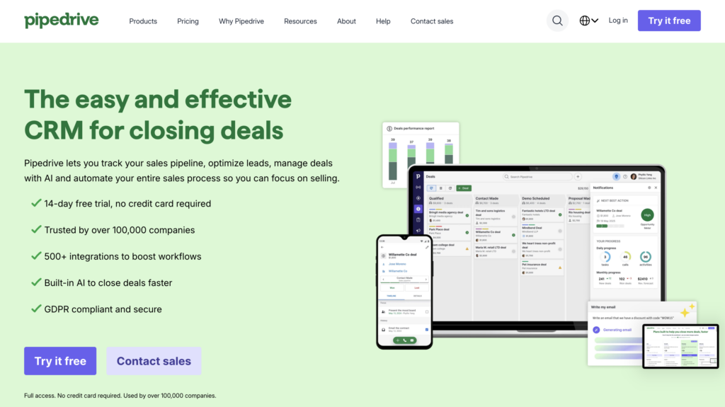 B2B Sales prospecting tool to manage your pipeline Pipedrive
