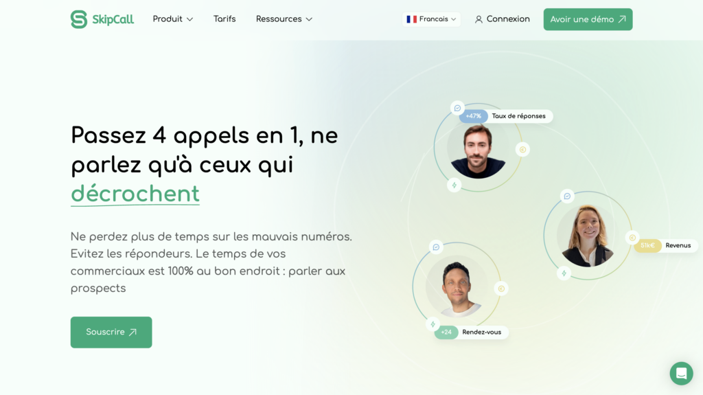 Skipcaal outils de télémarketing