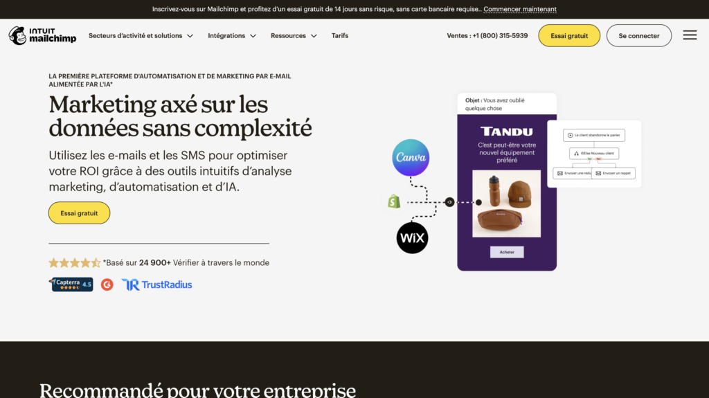 Mailchimp outils de prospection emailing