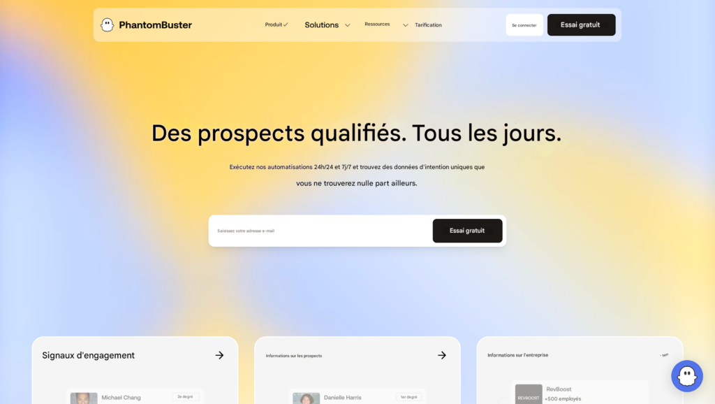 PhantomBuster outil de prospection commerciale scraper des données