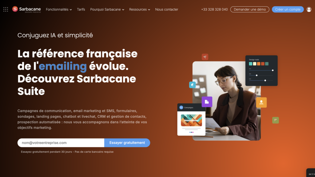 Sarbacane outil de prospection commerciale cold emailing
