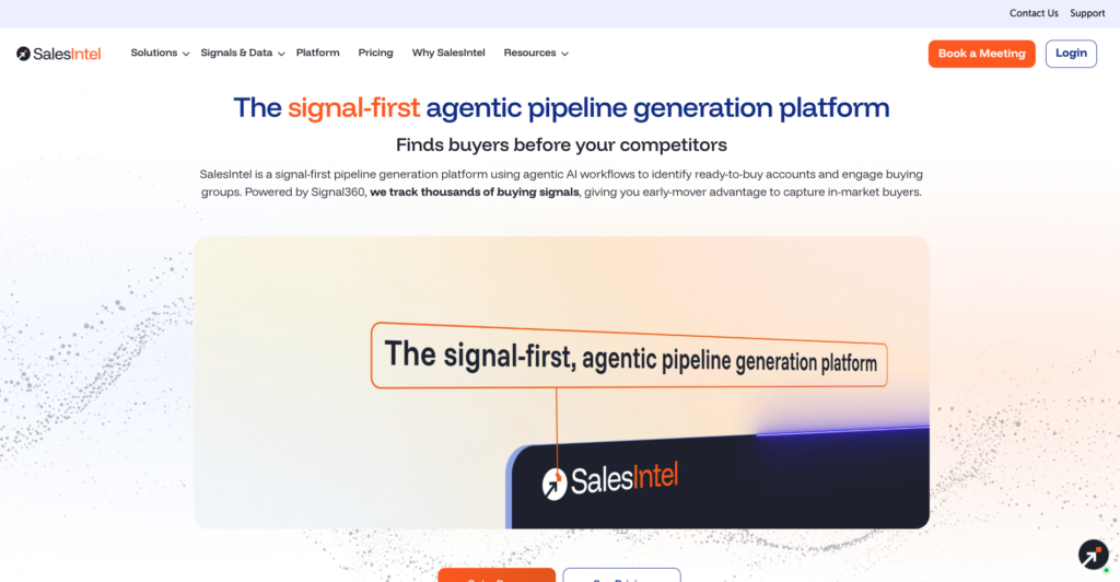 SalesIntel Data scraping B2B sales prospecting tool