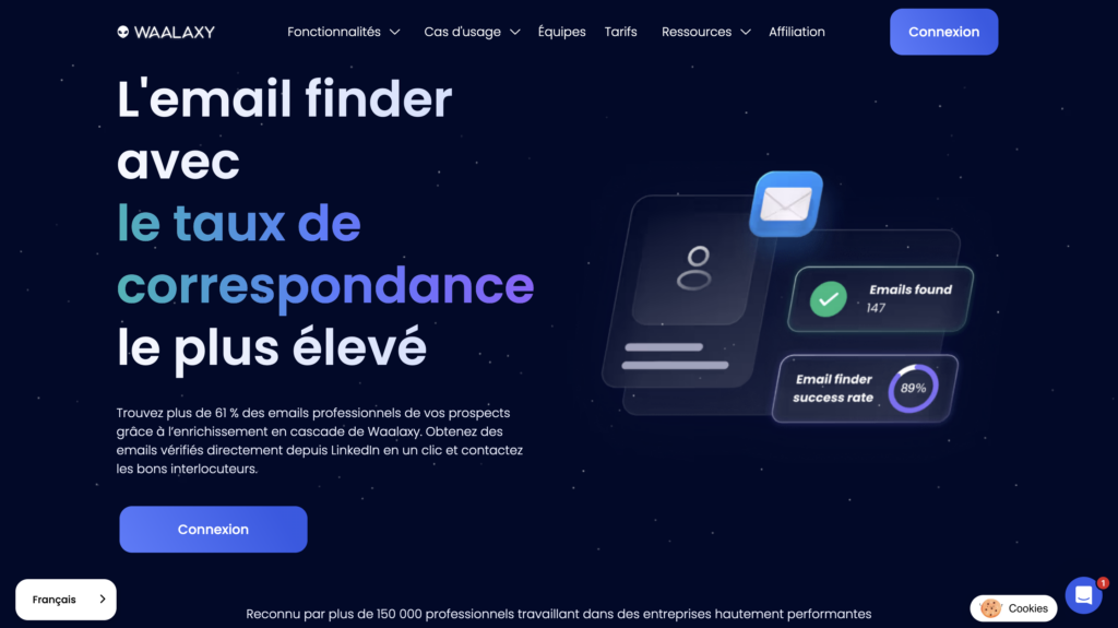 LinkedIn Automation et Email Finder Waalaxy.