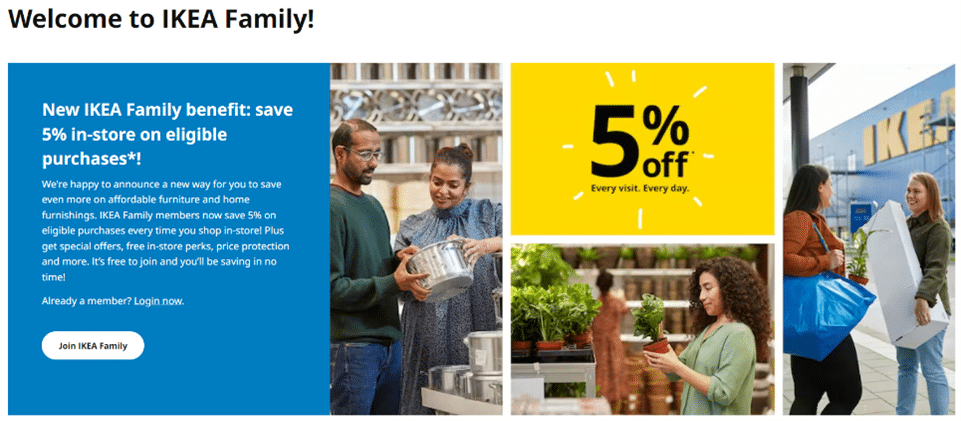 Email marketing example: building loyalty with a program.