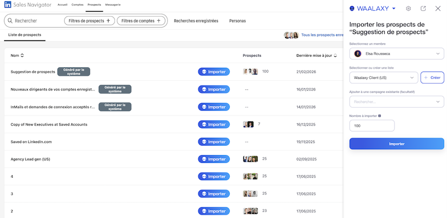 trouver des clients sur internet avec Waalaxy