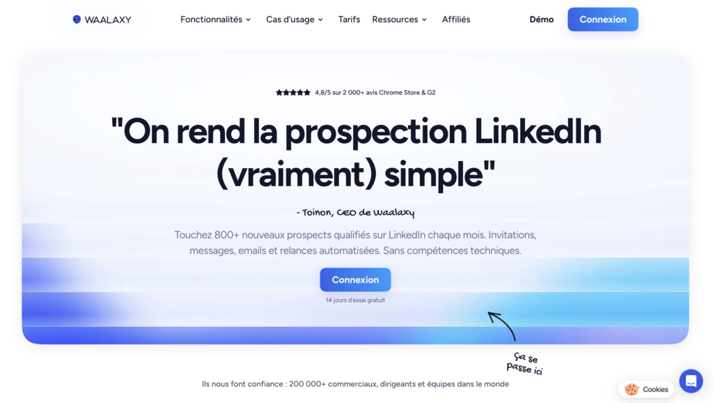 Waalaxy l'outil pour vos mails de relance 