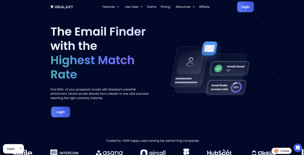 Enrichment with Waalaxy Email Finder