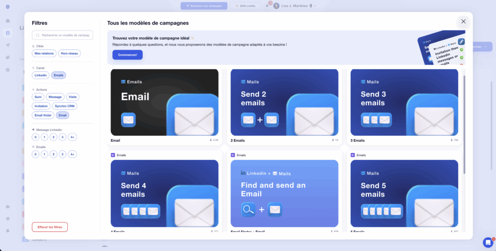 Séquence email automatique Waalaxy