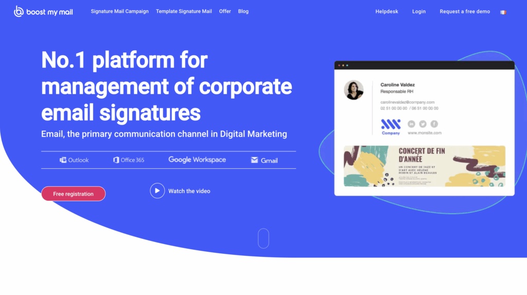 Create an email signature with Boost my mail