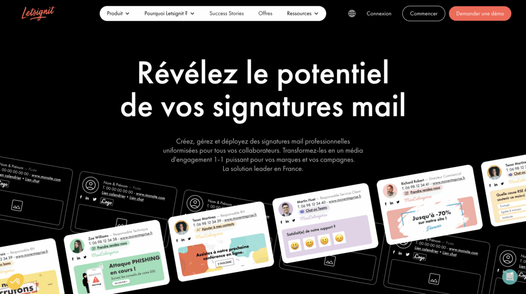 Signature email avec Letsignit