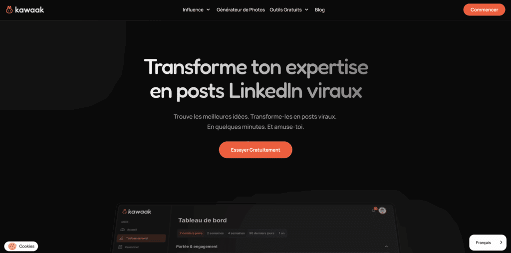 Kawaak : Générateur de post LinkedIn
