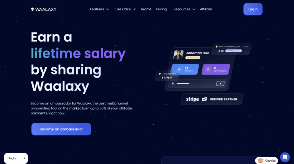 Waalaxy best referral programs to make money