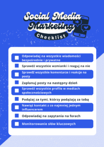 social media marketing checklist