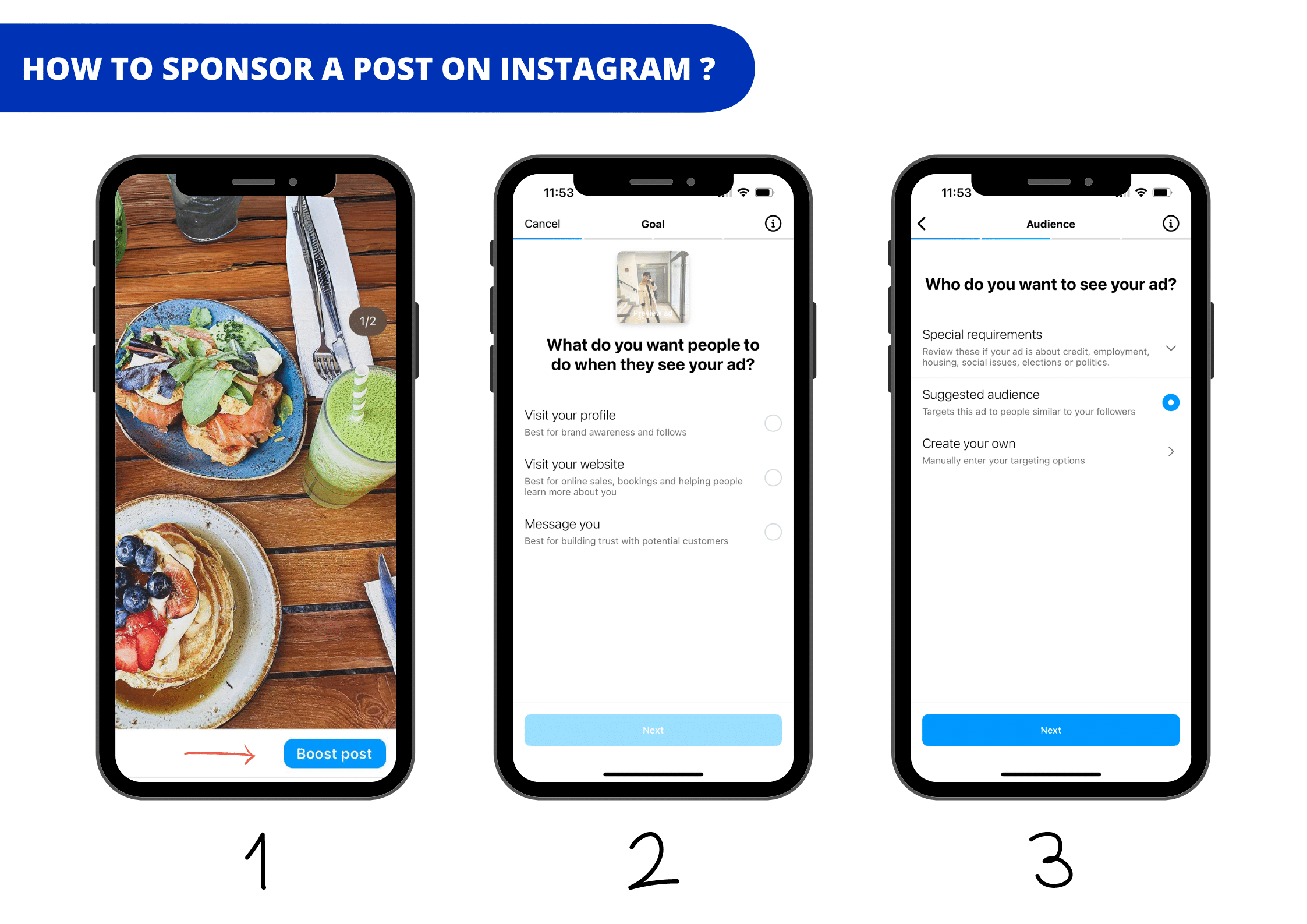 how to sponsor a post on instagram