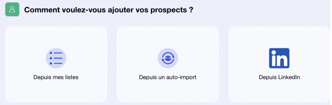 L'import de prospect sur Waalaxy