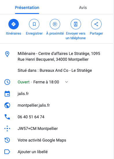 comment trouver une adresse mail sur google maps