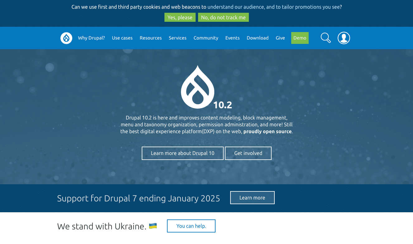 Drupal Home Page Overview