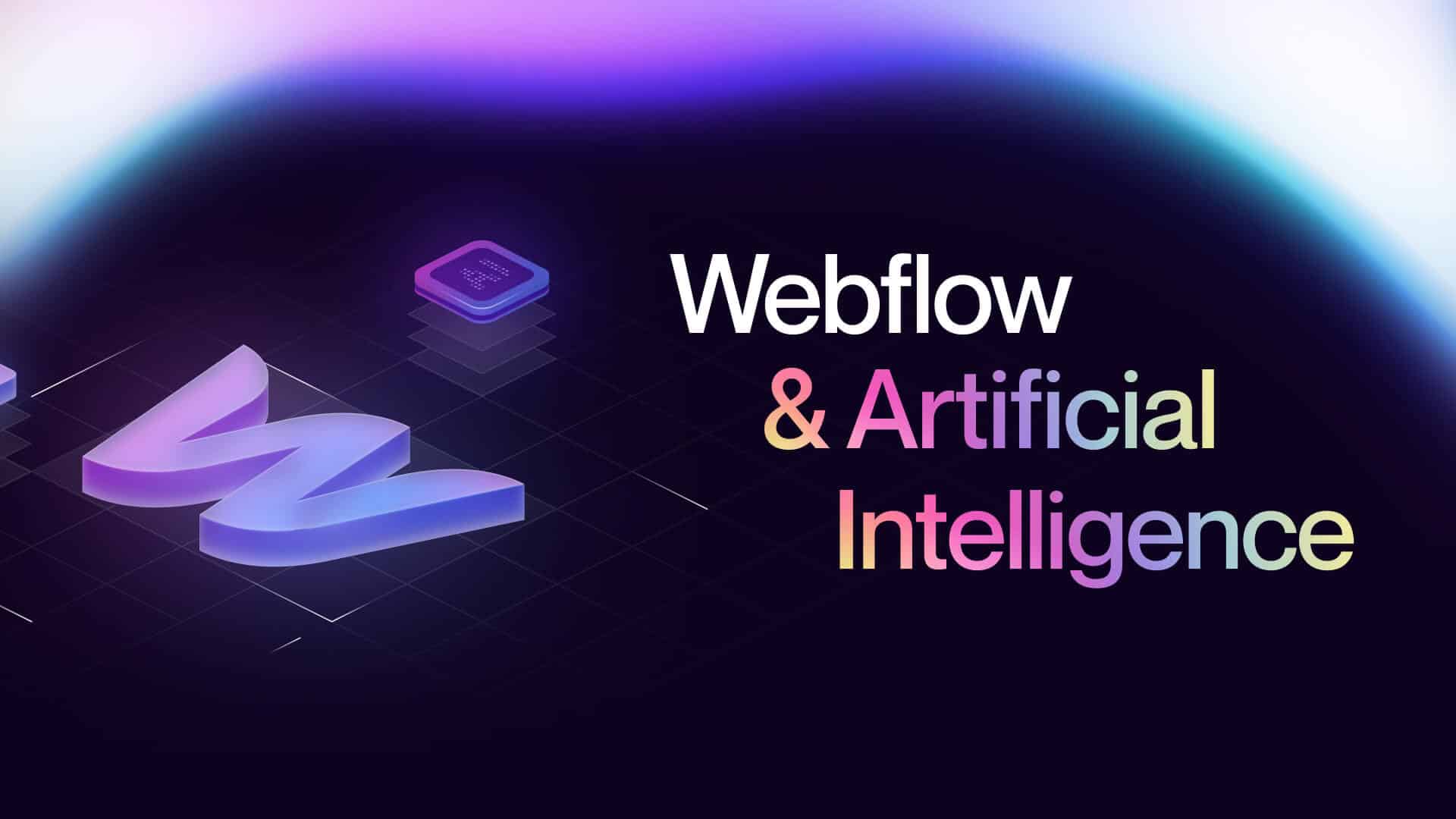 Aperçu de la page de lancement de la fonctionnalité Webflow&AI