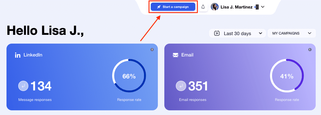 Iniciar una campaña en Waalaxy VS Octopus CRM