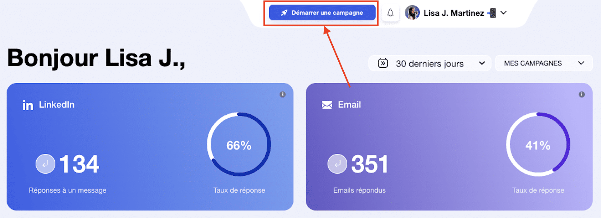 Démarrer une campagne sur Waalaxy VS Octopus CRM.