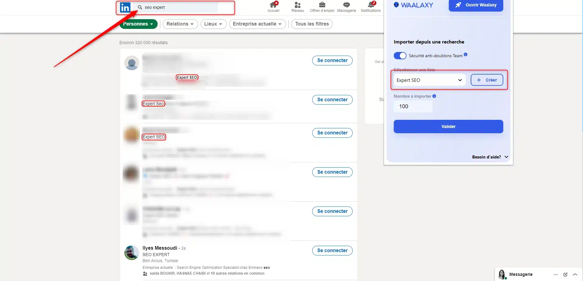 Ciblage et segmentation pour l'acquisition de leads avec Waalaxy.