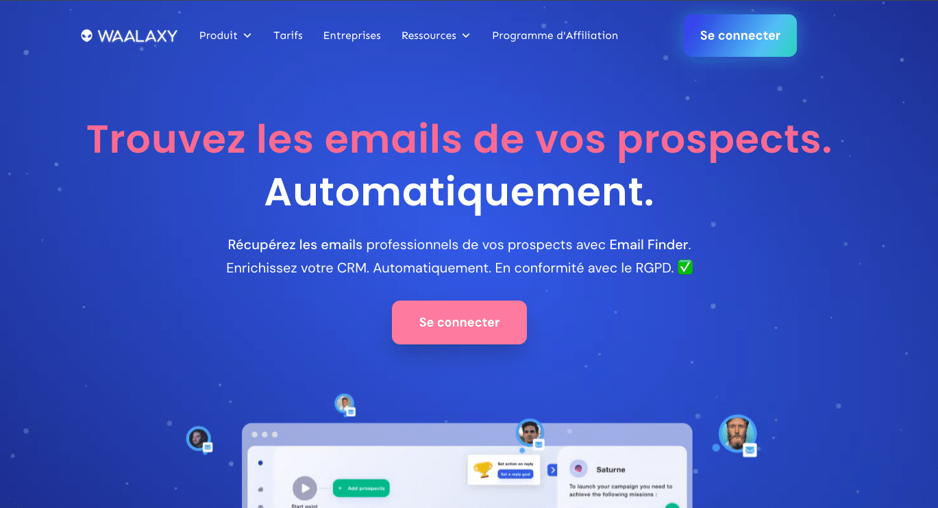 Achat de leads VS Génération de leads : L'email Finder Waalaxy.