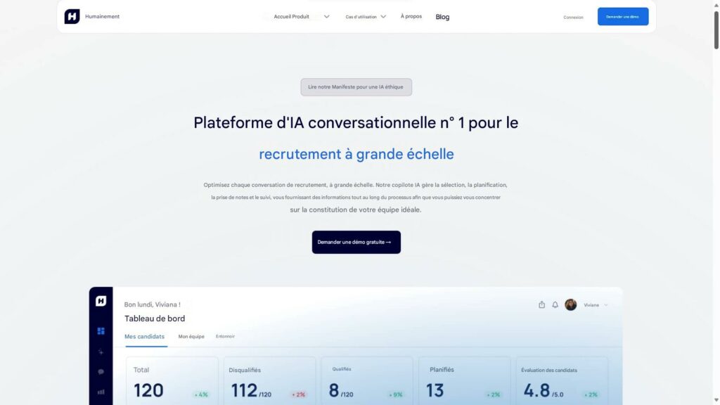 Automatisation du recrutement : Humanly, ChatBot IA.