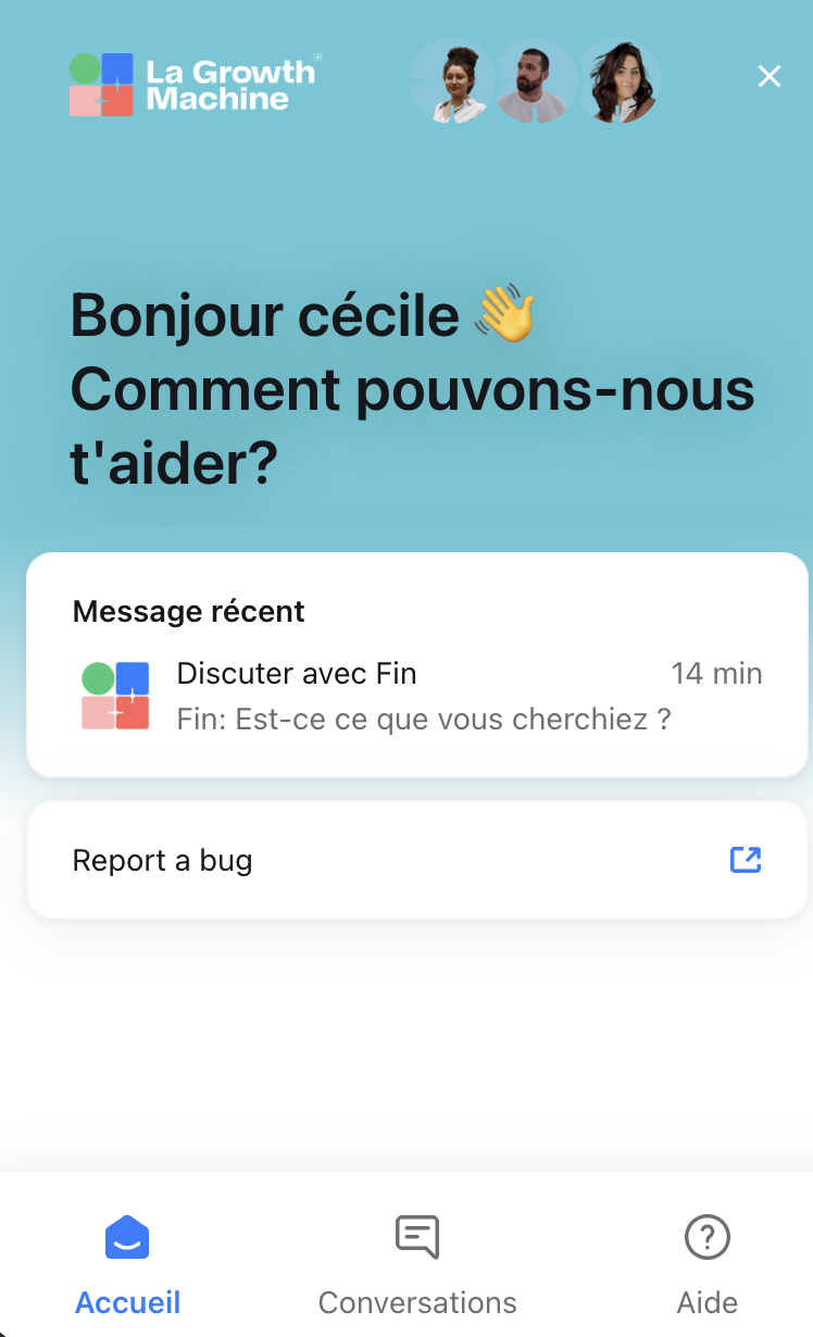 Support la growth machine 