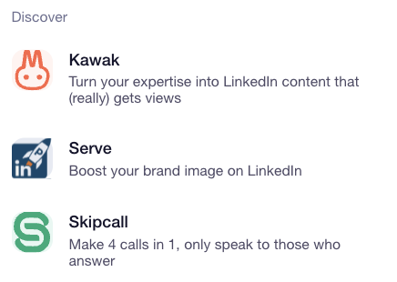 Complementary tools waalaxy